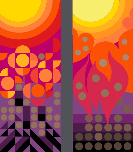 Memorial banner designs created as a remembrance for Janet Goldsmith