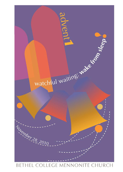 Advent design for Bethel College Mennonite Church worship folder